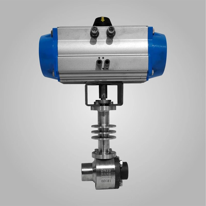 Pneumatic Actuator Butt Weld End Ball Valve