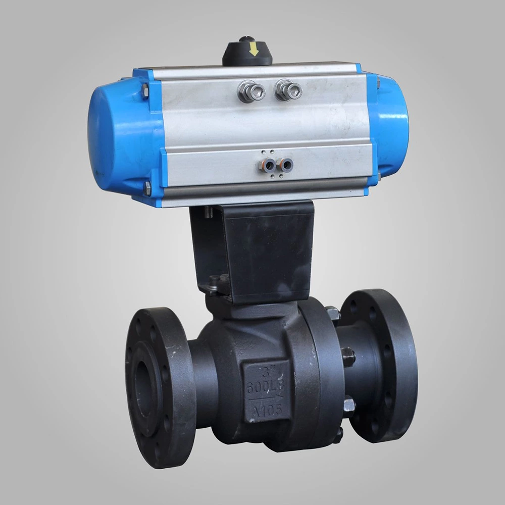 Wear-resistant Ball Valve With Pneumatic Actuator